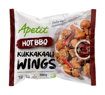 Apetit Kukkakaaliwings Hot BBQ kypsä 300 g pakaste tarjous