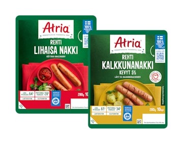Atria rehti lihaisat kuorettomat nakit tarjous