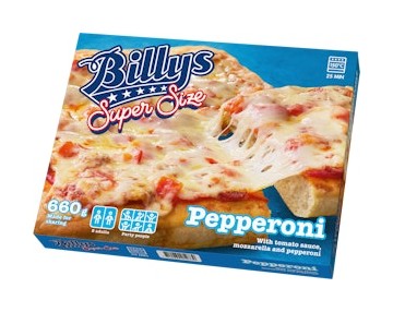 Billy's Super Size pizza vesuvio tarjous