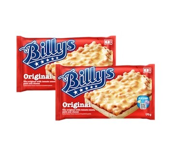 Billys Pan pizzat tarjous