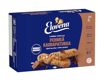 Elovena Tumma suklaa pehmeä kaurapatukka tarjous