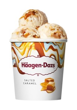 Häagen-Dazs Salted caramel 460 ml tai caramel collection 4 x 95 ml tarjous