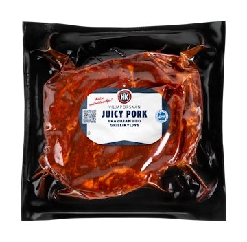 Hk Viljaporsaan Juicypork-pihvi Brazilian BBQ tarjous