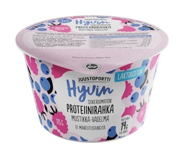 Juustoportti Hyvin proteiinirahka mustikka-vadelma laktoositon tarjous