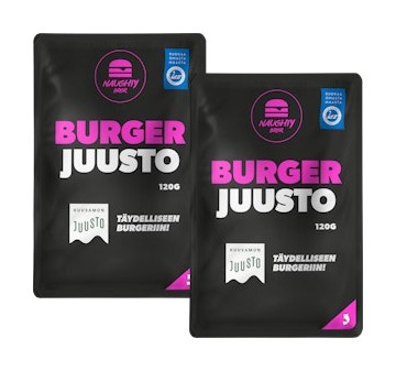 Kuusamon Juusto Naughty BRGR Pepper Jack sulatejuustoviipale tarjous