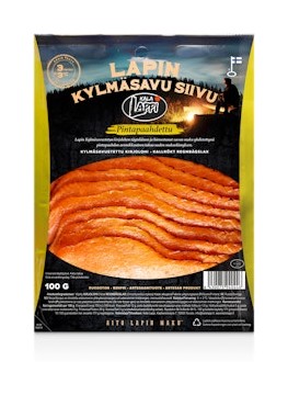 Lapin kylmäsavustettu kirjolohifileesiivu pintapaahdettu tarjous