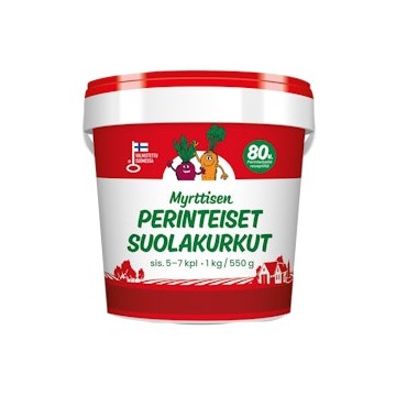 Myrttisen suolakurkku tai maustekurkku tarjous