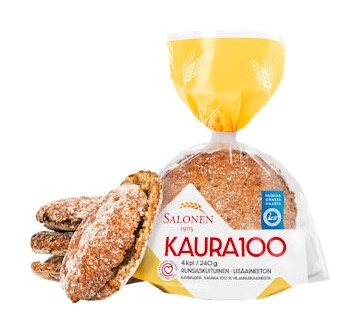 Perheleipuri Salonen Kaura 100 kauraleipä, halkaistu tarjous