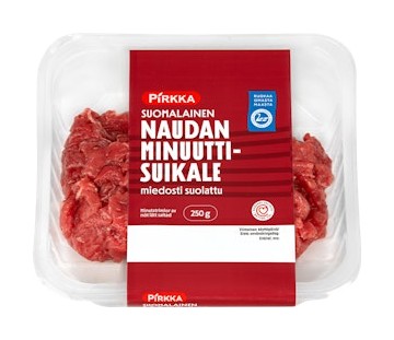 Pirkka Suomalainen naudan minuuttisuikale miedosti suolattu tarjous
