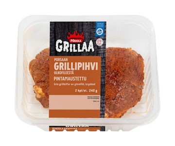 Pirkka Grillaa porsaan grillipihvi ulkofileestä pintamaustettu tarjous