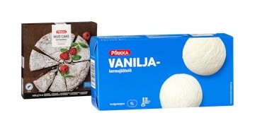 Pirkka Mud cake pakaste ja vanilja kermajäätelöt tarjous