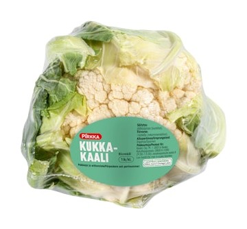 Pirkka kukkakaali pakattu ulkomainen tarjous