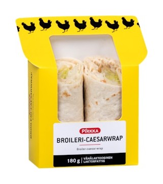 Pirkka broileri-caesarwrap tarjous