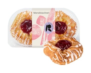 Rosten Mansikkaviineri, mansikkatäyteviineri tarjous