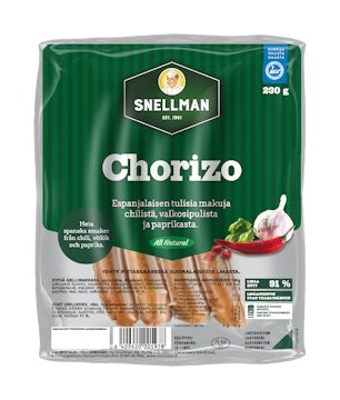 Snellman All Natural tai maustetut grillimakkarat tarjous