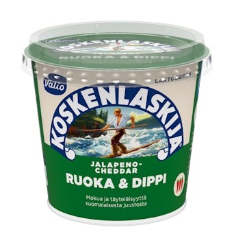 Valio Koskenlaskija Ruoka Dippi e jalopeno-cheddar laktoositon tarjous