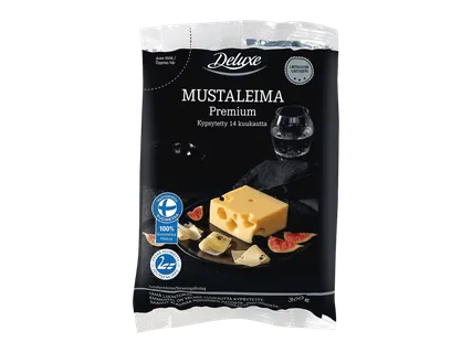 Deluxe Mustaleimajuusto tarjous