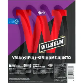 Atria Wilhelm Valkosipuli-sinihomejuusto tarjous