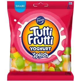 Fazer Tutti Frutti Yoghurt Splash karkkipussi tarjous