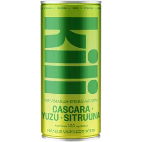 Kili energiajuoma Cascara-Yuzu-Sitruuna tarjous