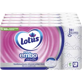 Lotus Soft Embo wc-paperi Design tarjous