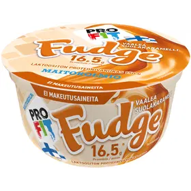 Maitokolmio PROFIT Fudge laktoositon proteiinivanukas vaalea suolakaramelli tarjous